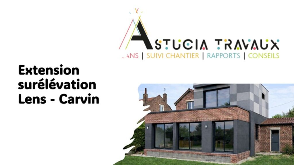 Extension et surélévation de maison dans le Nord-Pas-de-Calais – Maître d’œuvre à Arras, Lens et Douai