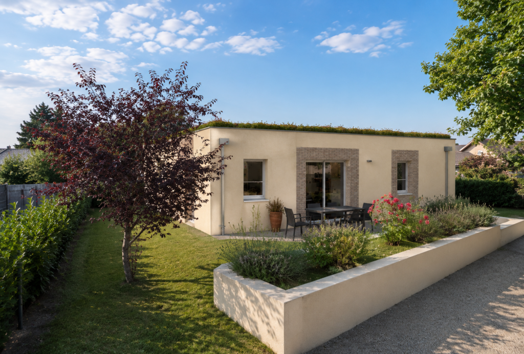 Construction d'une maison passive bioclimatique style contemporaine entre Douai et Cambrai