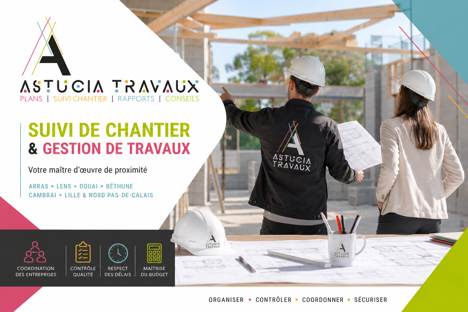 Suivi de Chantier & Gestion de Travaux | OPC | Maître d'œuvre à Arras, Lens, Douai, Cambrai et Lille