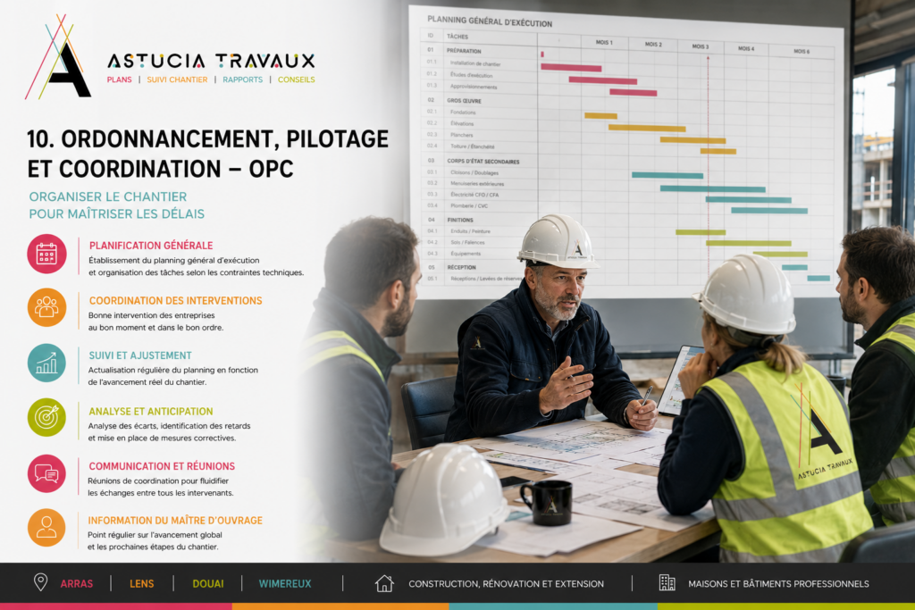 Ordonnancement, Pilotage et Coordination Chantier – OPC - Maître d’œuvre