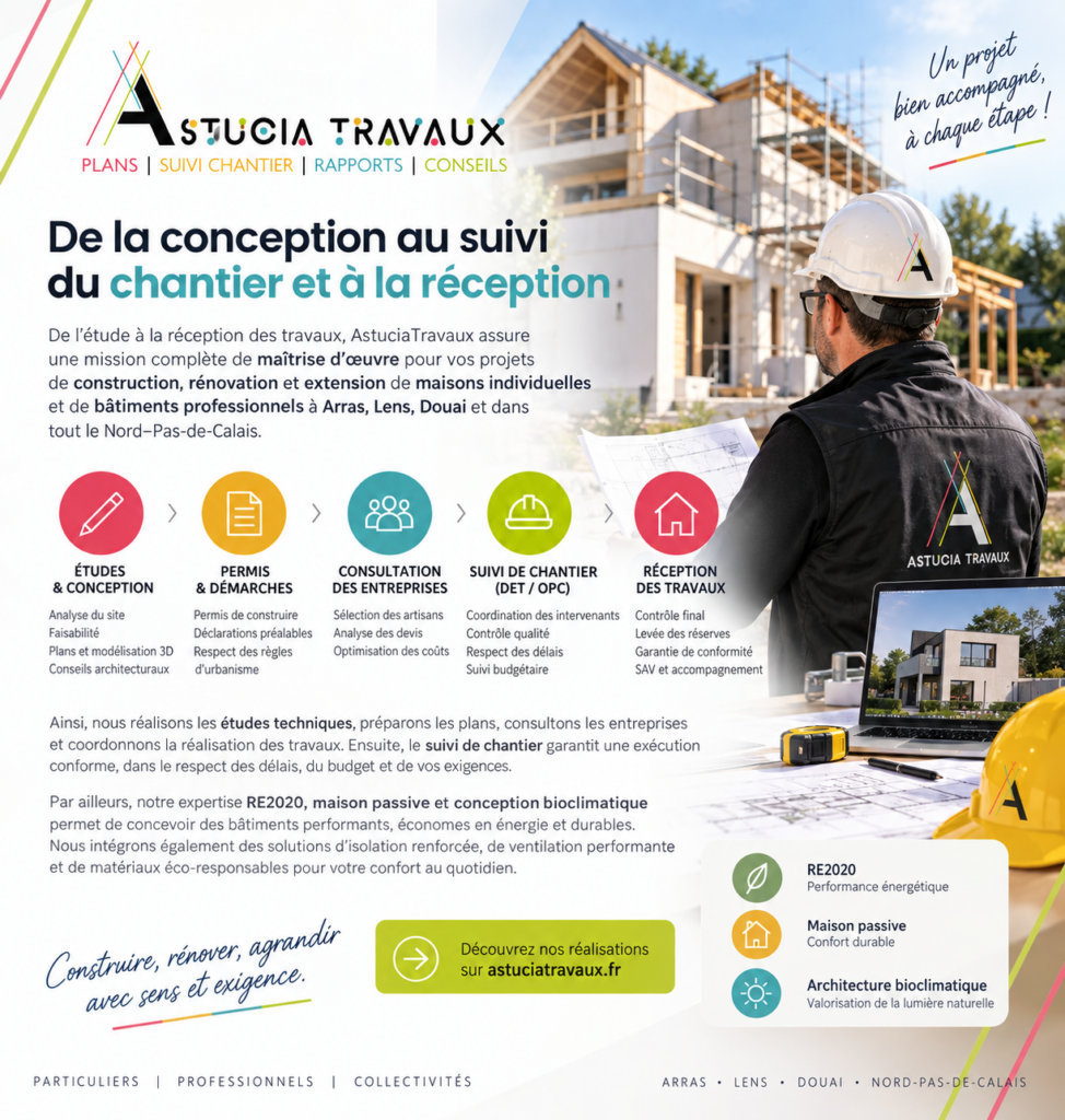 Maitre d'oeuvre Nord Pas-de-Calais | Construction, rénovation et extension bâtiment & maison