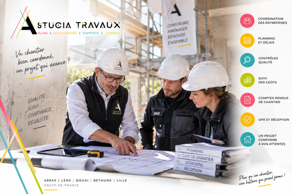 Le suivi de chantier : coordination des entreprises, qualité, coûts et délais par un maitre d’œuvre